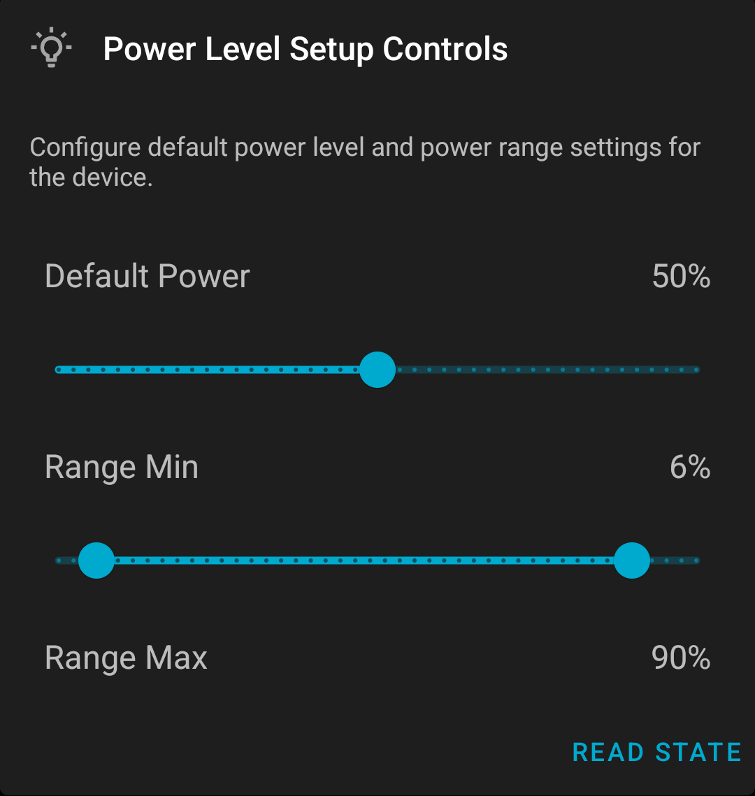 nRF Mesh Power Level Setup Feature